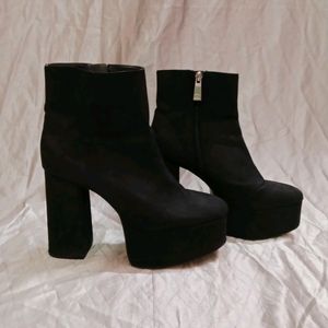 ZARA Black High Boots