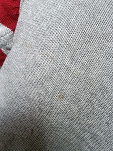 Gray And Red Lining Top