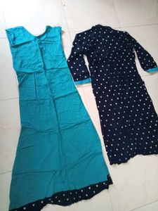 Blue Heart Print Dress with Jacket