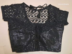 Women Black Sequin Blouse 🎀