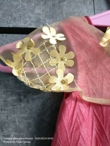 Stitched Frill Gown For Kids