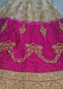 Gorgeous Pink and white lehanga