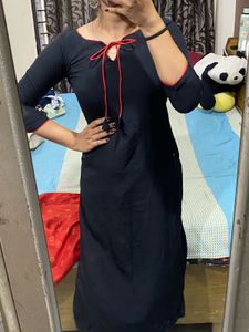 Black kurta set without dupatta