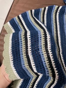 Crochet Blue Top