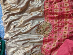Party Saree Without Blouse