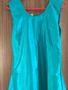 Teal Ethnic Kurta Top with pant set