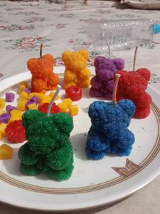 Bautiful teddy Candel  combo of 2