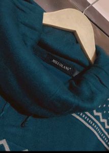 Sea Green Winter Top For Girl Or Women 36 Bust