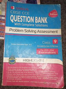 Oswaal Cbse Cce Question Bank Class 9