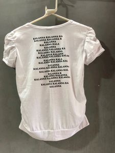 Printed White Tshirt