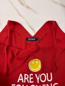 Red Smiley Face Dress