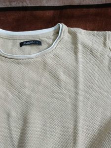 Beige Knit Long Sleeve Top