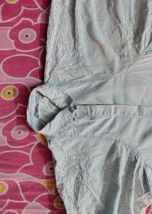 Tokyo Talkies Oversize Korean Style Denim Top