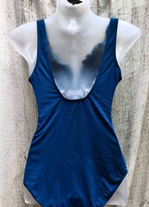 Blue Ruffled Swimsuit