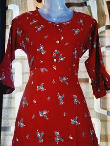 New Kurti Maroon Color Xl Size Pack Of 1