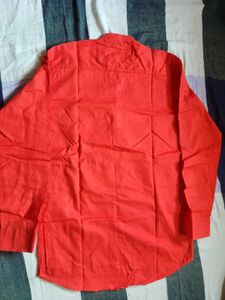 Kurta Style Shirt Bhagwa/Ornage
