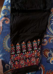 Embroidered black salwar! 🖤