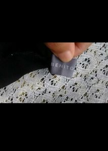 White Grey Sweater +Free Black Inner Wear