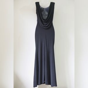 Long Gown With Front Slit &amp; Back Details
