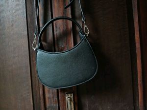 Mango Black Mini Hobo Bag