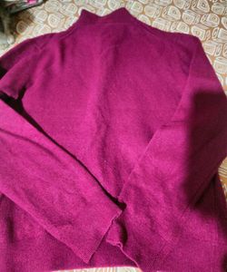 Burgundy Pullover Sweater