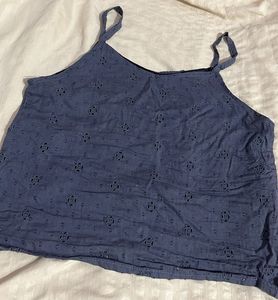 Embrodered Crop Top