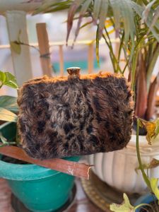 FUR SLING BAG/ CLUTCH