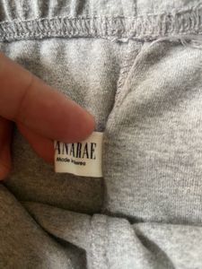 Grey flare leg pants