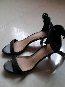Black Heeled Sandals