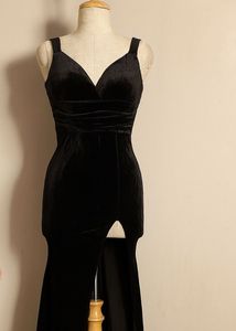 black maxi dress