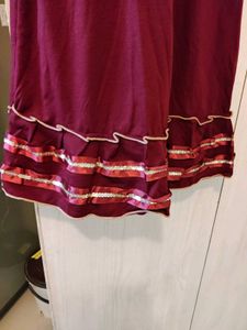 Cute Maroon Dress