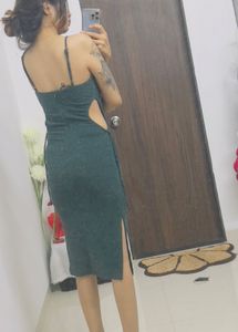 Green Bodycon Midi Dress