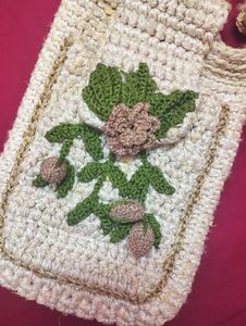 450 Sale...Mini Sling Bag. Crocheted