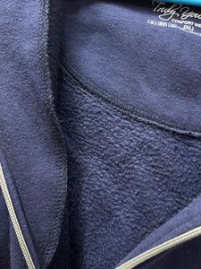 Navy Blue Zip-Up Hoodie