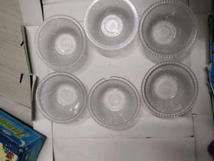 6 Piece Of Glass Bowls For Sweet Purpose