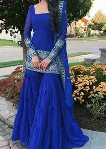 Blue Sharara Set (L)