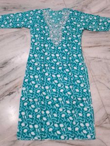 New Pure Cotton Kurti Set💙