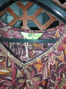 Bohemian Print Kurta Dress