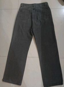 Urbanic High Waisted Straight Fit Grey Jeans - S