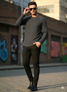 🐼Long Sleeve Crew Neck Top