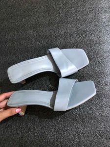 H&M Chic Blue Mules(size-37)