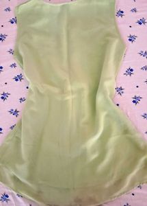 Green Sleeveless Top