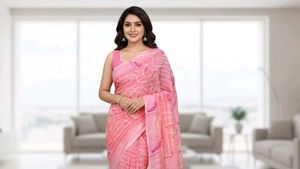 4 sarees combo Butterfly Print Saree