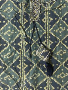Boho Diamond Print Kurta