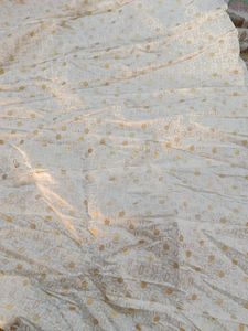 Off White And Golden Skirt