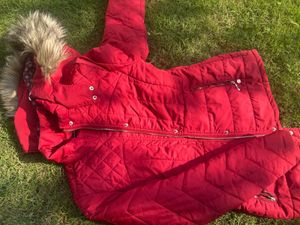 Red Padded Winter Coat