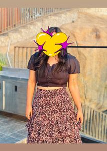 Black and Brown Co-ord Set For Women