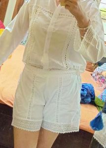 White Lace Detail Outfit