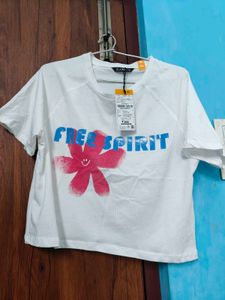 Free Spirit Crop Graphic Tee