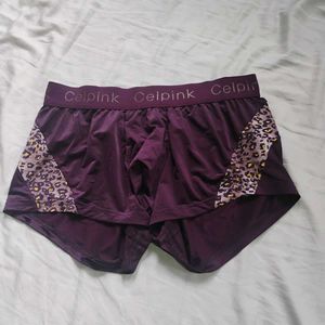 Celpink Purple Animal Print Trunks